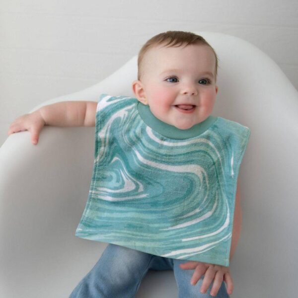 312e584c-4066-47ca-8717-4d816f636dc0.jpg Neat Solutions Printed Pullover Toddler Bib Set - Neutral Marble - 3pk