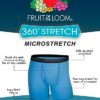 Fruit of the Loom Calzoncillos tipo bóxer micro elásticos para hombre, diseñados para moverse contigo, ligeros y absorben la humedad