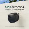 Paquete de extensión de batería para Blink Outdoor 4: accesorio para la cámara de seguridad inteligente Outdoor 4, duración de la batería de cuatro años, configuración en minutos e incluye baterías