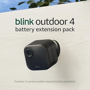 Paquete de extensión de batería para Blink Outdoor 4: accesorio para la cámara de seguridad inteligente Outdoor 4, duración de la batería de cuatro años, configuración en minutos e incluye baterías
