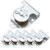 Polea de montaje en techo de 1-1/2 pulgadas, polea de techo para cable o cuerda de 3/8 pulgadas, paquete de 6