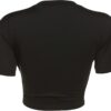 Zoyami Camiseta de manga corta sexy con lazo frontal para mujer, camiseta gráfica para club