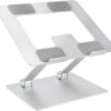 Amazon Basics Soporte ergonómico y plegable para computadora de escritorio, elevador ajustable, se adapta a todas las computadoras portátiles y portátiles de hasta 17.3 pulgadas, 10 x 8.7 x 6