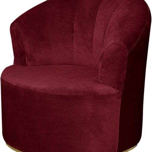 Funda de terciopelo para silla giratoria de barril, suave y sólida, funda para silla de acento moderna, funda elástica para sillón de barril, funda de sofá para sala de estar, protector de muebles