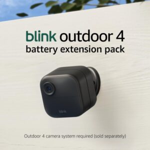 Paquete de extensión de batería para Blink Outdoor 4: accesorio para la cámara de seguridad inteligente Outdoor 4, duración de la batería de cuatro años, configuración en minutos e incluye baterías