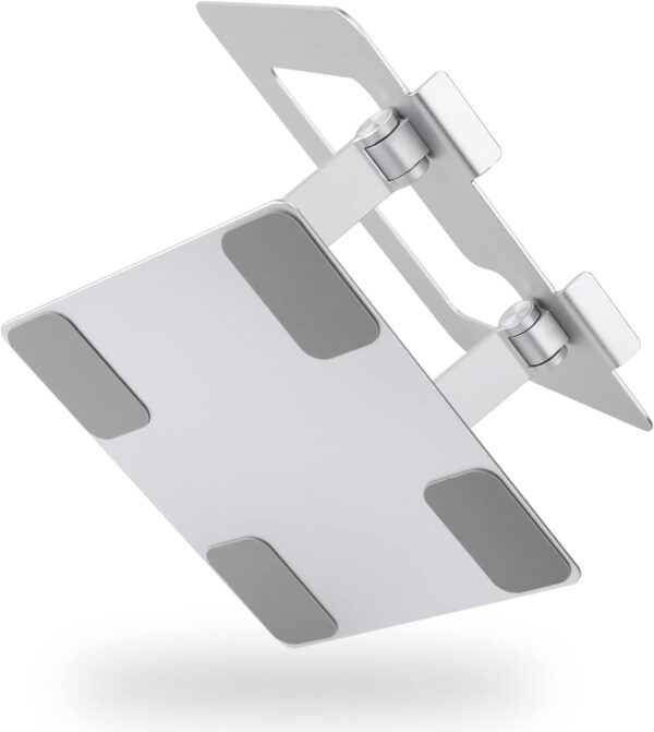 Amazon Basics Soporte ergonómico y plegable para computadora de escritorio, elevador ajustable, se adapta a todas las computadoras portátiles y portátiles de hasta 17.3 pulgadas, 10 x 8.7 x 6