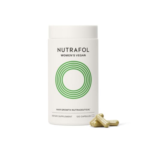 Nutrafol Suplementos para el crecimiento del cabello para mujeres, para mujeres de 18 a 44 años, clínicamente probados para cabello visiblemente más grueso y fuerte, ingredientes 100% veganos,