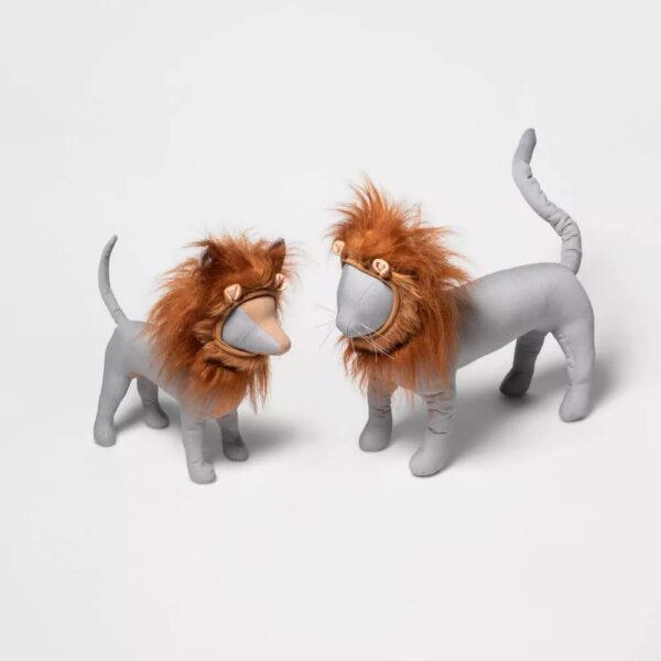 Hyde & EEK! Boutique Lion Ruff Headwear - Disfraz para perro y gato, color marrón, talla XXS/XS