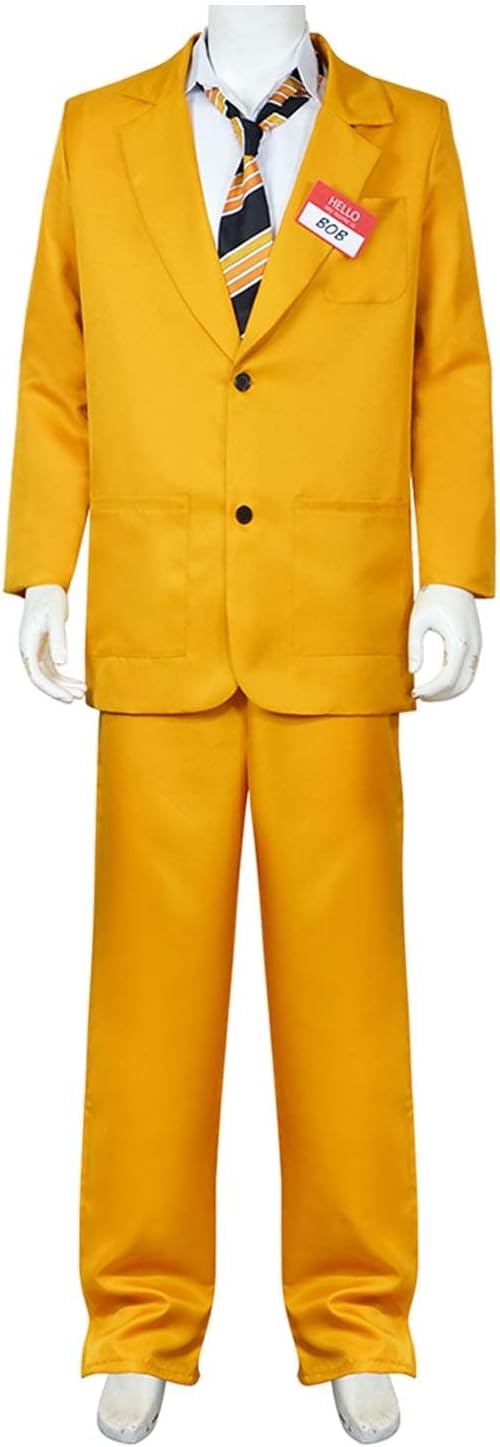 51s9KsEbsKL._AC_SL1500_.jpg Vaianie Disfraz de Bob para hombre, disfraz de escarabajo amarillo, disfraz de Bob Shrinker, disfraz de máscara de películas de Halloween, disfraz de personaje