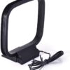 Bingfu Antena AM Loop con cable desnudo de 2 pines compatible con Pioneer Onkyo, Yamaha, Marantz, Pyle, radio interior, Bluetooth, receptor estéreo para el hogar, audio AV, video, receptor de cine en casa, sistema de alimentación