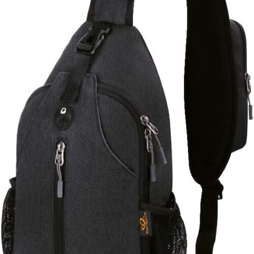 WATERFLY - Mochila cruzada tipo bandolera para viajar y hacer senderismo, bolsa de pecho