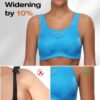 Wingslove Sujetador deportivo de alto impacto para mujer, cobertura completa, sin varillas, sin relleno, para entrenamiento, talla grande