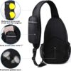 WATERFLY - Mochila cruzada tipo bandolera para viajar y hacer senderismo, bolsa de pecho