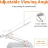 Amazon Basics Soporte ergonómico y plegable para computadora de escritorio, elevador ajustable, se adapta a todas las computadoras portátiles y portátiles de hasta 17.3 pulgadas, 10 x 8.7 x 6