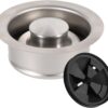 RQYEKDO Kit de deflector de fregadero de reborde de eliminación de basura, ajuste universal de orificio de drenaje estándar de 3-1/2 pulgadas, accesorios de repuesto de tapón de brida para fregadero