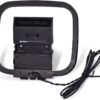 Bingfu Antena AM Loop con cable desnudo de 2 pines compatible con Pioneer Onkyo, Yamaha, Marantz, Pyle, radio interior, Bluetooth, receptor estéreo para el hogar, audio AV, video, receptor de cine en casa, sistema de alimentación