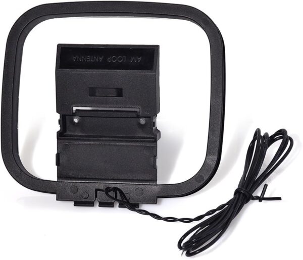 Bingfu Antena AM Loop con cable desnudo de 2 pines compatible con Pioneer Onkyo, Yamaha, Marantz, Pyle, radio interior, Bluetooth, receptor estéreo para el hogar, audio AV, video, receptor de cine en casa, sistema de alimentación