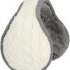 Surblue – Orejeras de punto cálidas y unisex, orejeras ajustables para invierno, de cachemira y con pelo