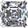 NANA Jewels Anillo de compromiso con solitario con catedral Asscher de 2.00 quilates con circonita pura brillante-plata de 10 quilates o oro de 14 k