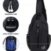 WATERFLY - Mochila cruzada tipo bandolera para viajar y hacer senderismo, bolsa de pecho
