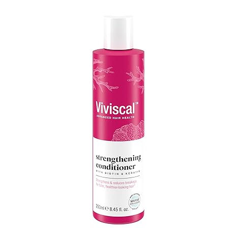Viviscal Acondicionador para engrosar el cabello con biotina, queratina y extractos marinos - 8.5 fl oz