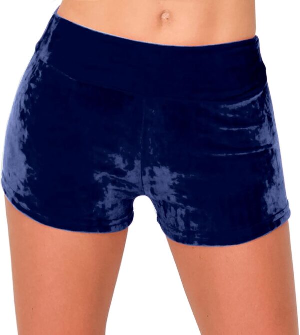 ALWAYS Pantalones cortos de terciopelo aplastado para mujer: pantalones de motociclista súper suaves y cómodos y elásticos