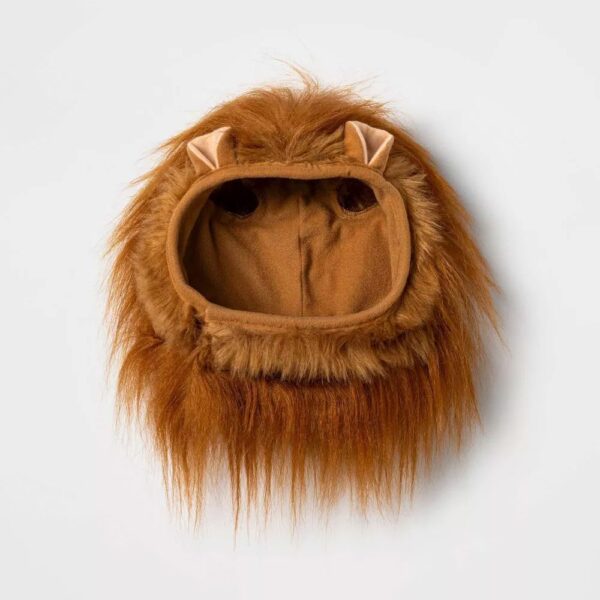Hyde & EEK! Boutique Lion Ruff Headwear - Disfraz para perro y gato, color marrón, talla XXS/XS