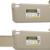 Reemplazo de visera solar para lado izquierdo y pasajero con Toyota RAV4 2006 2007 2008 2009 2010 2011 2012 2013 con luz de repuesto 74320-42501-A1 y 74310-42451-A1 beige