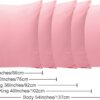 NTBAY - Fundas para almohada de microfibra cepillada, suaves y cómodas, antiarrugas, antidecoloración y antimanchas, con cierre tipo sobre, 2 fundas, 20 x 26 pulgadas, estándar, color rosado