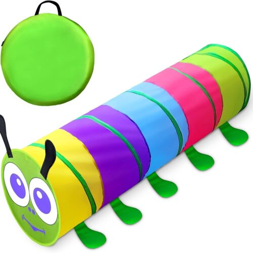 Túnel de juego para niños pequeños de 1 a 3 años, juguetes para niñas de 1, 2, 3, 4 años, regalo de cumpleaños, juguetes de túnel de gateo de 6 pies, juguetes para interiores y exteriores para niños