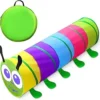 Túnel de juego para niños pequeños de 1 a 3 años, juguetes para niñas de 1, 2, 3, 4 años, regalo de cumpleaños, juguetes de túnel de gateo de 6 pies, juguetes para interiores y exteriores para niños