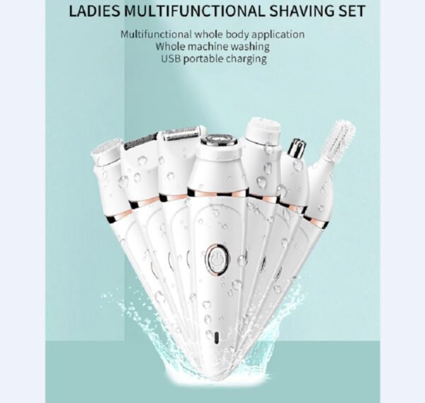 Depilación facial para mujeres, depilación facial para cara, afeitadora corporal sin dolor 7 en 1, adecuada para cara, cuerpo, piernas, axilas