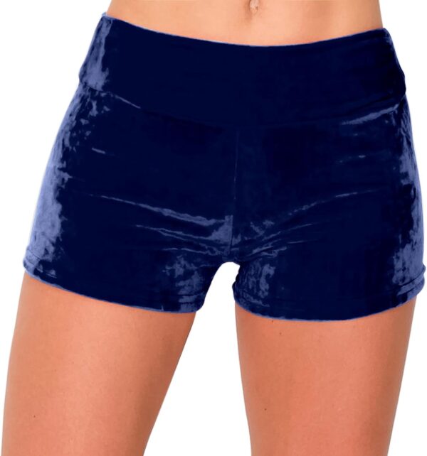 ALWAYS Pantalones cortos de terciopelo aplastado para mujer: pantalones de motociclista súper suaves y cómodos y elásticos