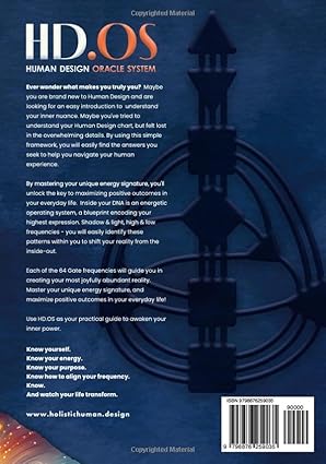 HD.OS : Human Design Oracle System: The Gates to Know Yourself - Inner Guidebook