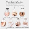 Depilación facial para mujeres, depilación facial para cara, afeitadora corporal sin dolor 7 en 1, adecuada para cara, cuerpo, piernas, axilas