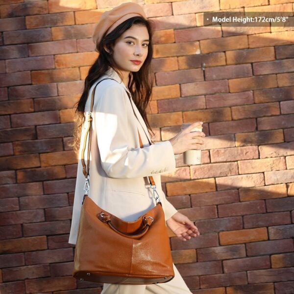 Bolso Kattee, para mujer, de cuero suave, 3 formas de llevarlo, mochila, bolso y bolsa de mano
