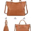 Bolso Kattee, para mujer, de cuero suave, 3 formas de llevarlo, mochila, bolso y bolsa de mano