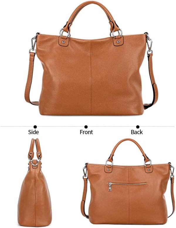 Bolso Kattee, para mujer, de cuero suave, 3 formas de llevarlo, mochila, bolso y bolsa de mano