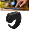 Aplicación Kindle Control remoto Bluetooth Turner TikTok Anillo de desplazamiento remoto clicker Novela Watch TV Turn Page Click Like Selfie Device ZL 03 (negro)
