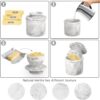Mantequilla con tapa, manteca suave para untar, manteca francesa de mármol para dejar en la encimera, mantequilla, decoración del hogar y cocina para encimera (blanco gris, grande)