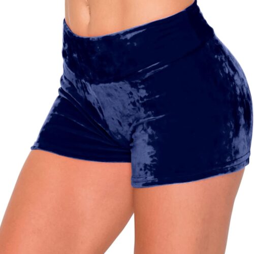 ALWAYS Pantalones cortos de terciopelo aplastado para mujer: pantalones de motociclista súper suaves y cómodos y elásticos