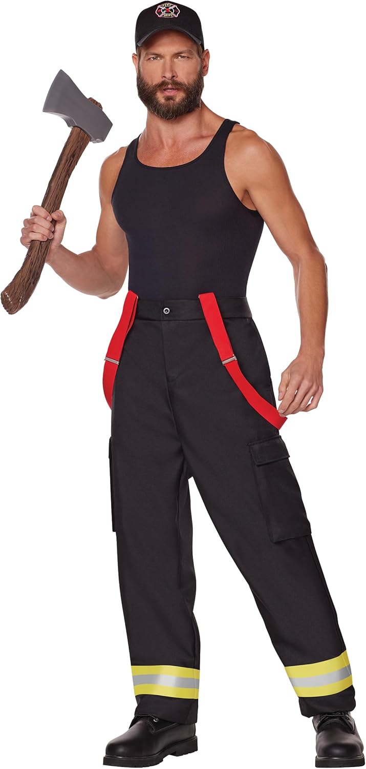Spirit Halloween Kit de disfraz de bombero para adultos | Accesorios de bombero | Ouftits de Halloween para hombres y mujeres