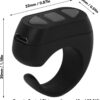 Aplicación Kindle Control remoto Bluetooth Turner TikTok Anillo de desplazamiento remoto clicker Novela Watch TV Turn Page Click Like Selfie Device ZL 03 (negro)