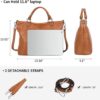 Bolso Kattee, para mujer, de cuero suave, 3 formas de llevarlo, mochila, bolso y bolsa de mano