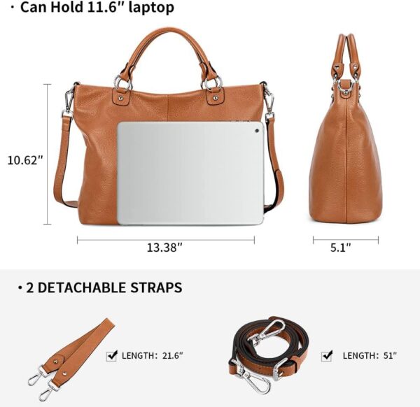 Bolso Kattee, para mujer, de cuero suave, 3 formas de llevarlo, mochila, bolso y bolsa de mano