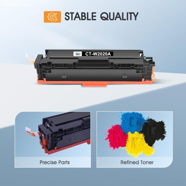 Paquete de 4 cartuchos de tóner 414A 414X, compatible con MFP M479fdw para HP 414A para HP Color Laserjet Pro MFP M479fdw M479fdn M479dw M454dw M454dn M479dn Tinta de impresora (negro, cian, amarillo,