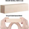Paquete de 2 bloques de tallado de tilo sin terminar, 6 x 3 x 3 pulgadas, juego de bloques de tallado de madera suave sin terminar para niños y adultos para principiantes