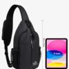 WATERFLY - Mochila cruzada tipo bandolera para viajar y hacer senderismo, bolsa de pecho