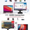 Monitor portátil, extensor de pantalla para portátil FHD IPS ultra delgado de 15.6 pulgadas con soporte ajustable, compatible con USB C, ideal para viajes y oficina