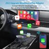 Adaptador inalámbrico CarPlay para iPhone, 2023 Apple CarPlay Wireless Dongle para automóviles CarPlay de fábrica OEM, chip 5G integrado y tasa WiFi de 5.8 GHZ, actualización en línea de